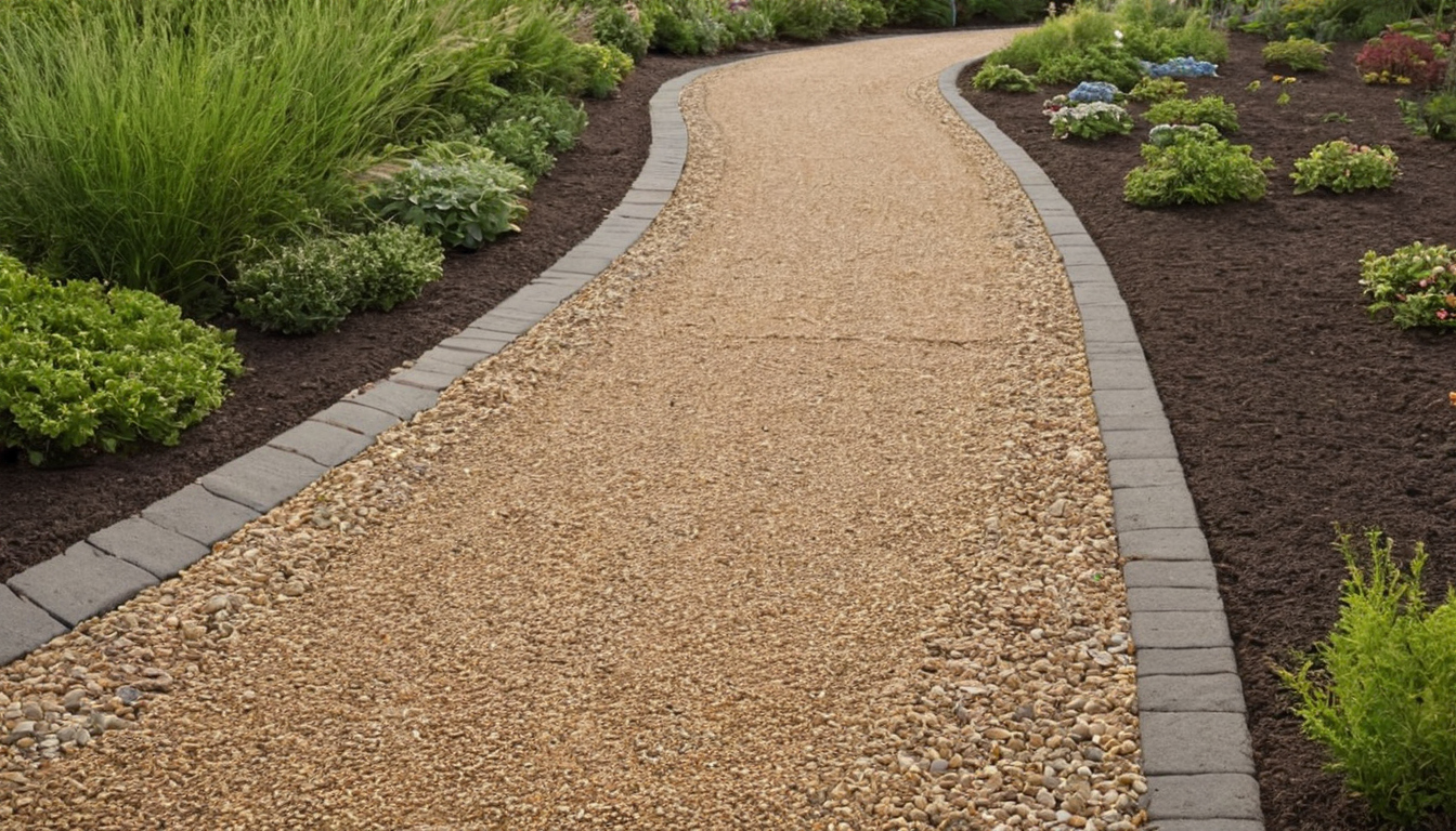 Mobility planning visual for Does a pea gravel path or patio drain without creating runoff problems