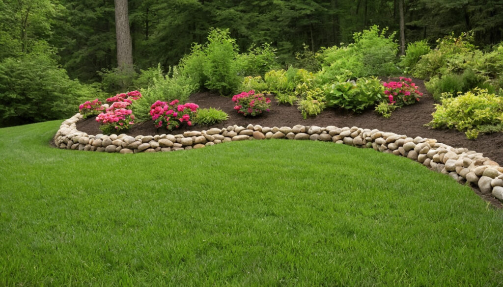 Should landscape fabric go under a residential rock bed outdoor visual