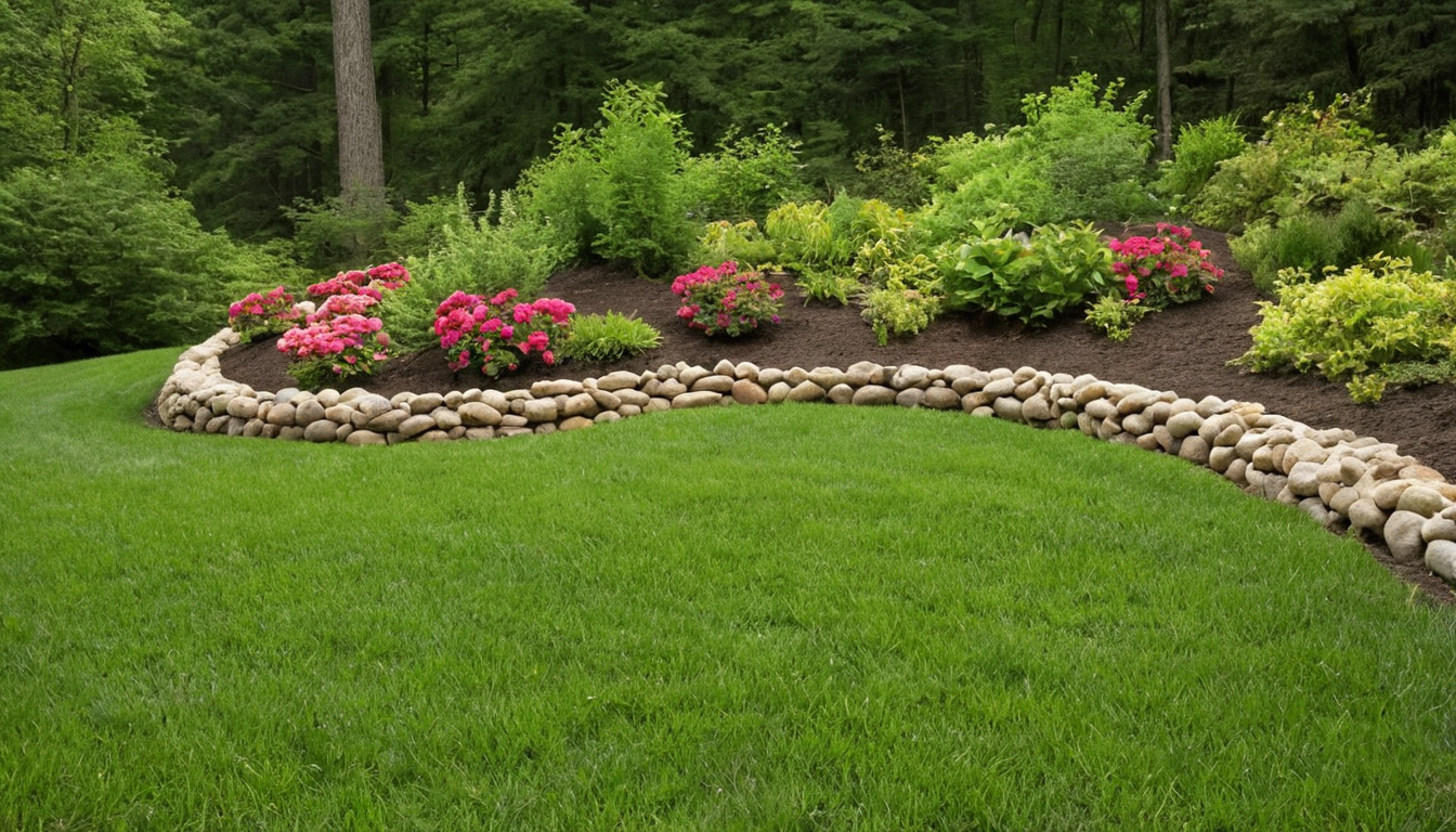 Should landscape fabric go under a residential rock bed outdoor visual