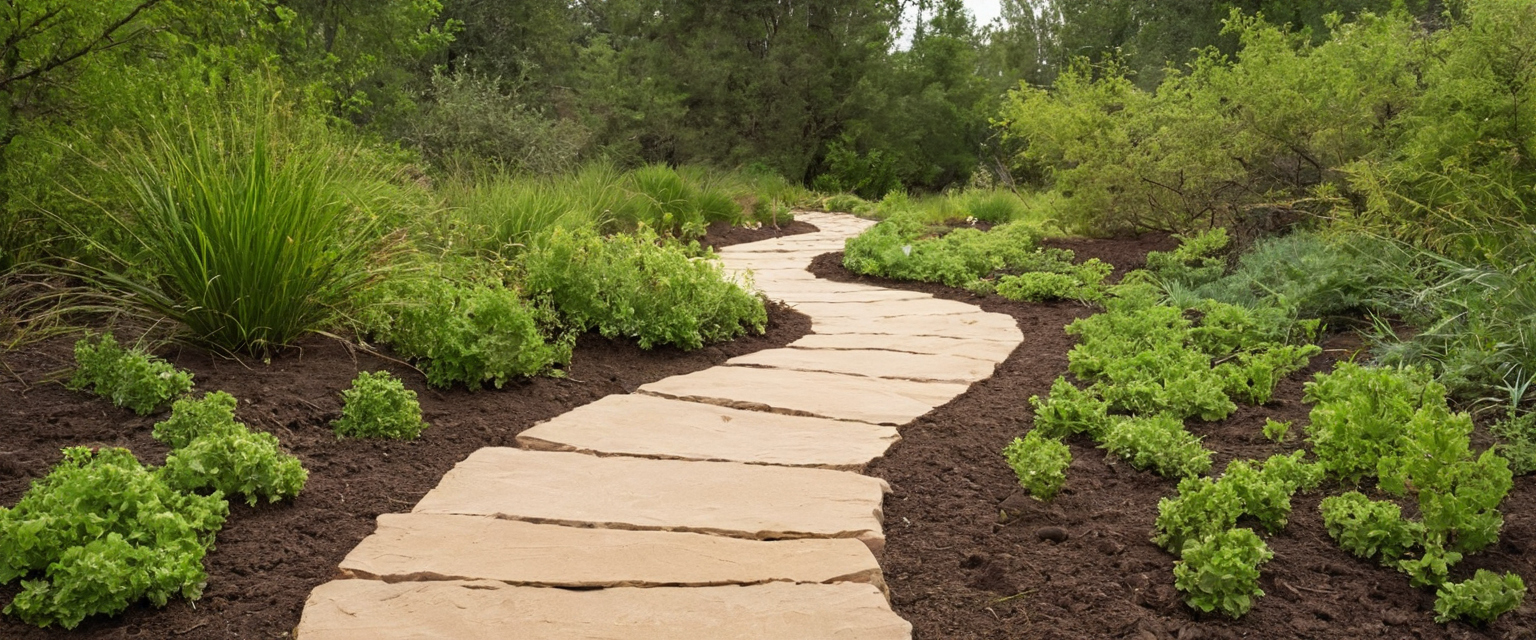 Landscape visual for What are the better alternatives to landscape fabric under rock